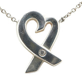 ティファニー ラビングハート 1P ネックレス SV925 シルバー ダイヤモンド レディース TIFFANY&Co. 【中古】